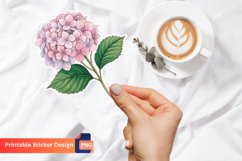 Hortensia Flower Sticker,Tropical Flower Sticker Product Image 1