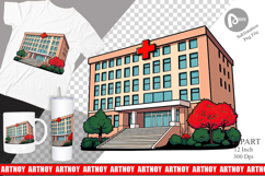 Hospital Building Clipart Product Image 1