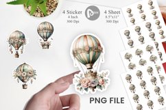 Hot Air Balloon Sticker Product Image 1