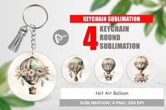 Keychain Hot Air Balloon Product Image 1