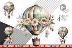 Hot Air Balloon Clipart Product Image 1
