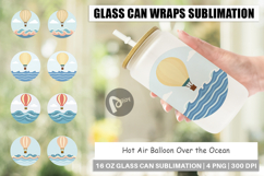 Glass Can Ocean Hot Air Balloon Product Image 1