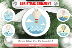 Ornament Ocean Hot Air Balloon Product Image 1