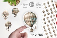 Hot Air Balloon Sticker Product Image 1