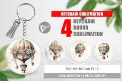 Keychain Hot Air Balloon Product Image 1