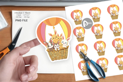 Animal Hot Air Balloon Sticker Product Image 1