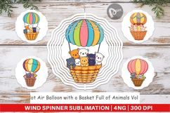 Wind Spinner Animal Hot Air Balloon Product Image 1
