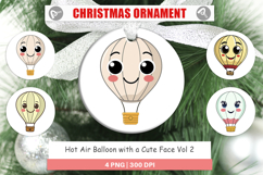 Ornament Smiling Hot Air Balloon Product Image 1