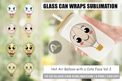 Glass Can Smiling Hot Air Balloon Product Image 1