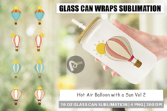 Glass Can Sun Hot Air Balloon Product Image 1