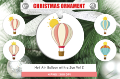 Ornament Sun Hot Air Balloon Product Image 1
