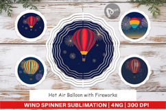 Wind Spinner Fireworks Hot Air Balloon Product Image 1