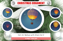 Ornament Starry Hot Air Balloon Product Image 1