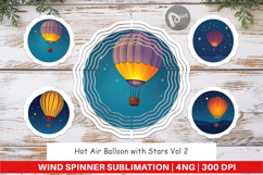 Wind Spinner Starry Hot Air Balloon Product Image 1