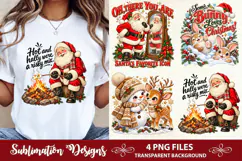 Hot and Holly We're a Risky Mix Funny Santa Roasting Product Image 1