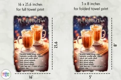Christmas Kitchen Towel | Christmas Cocktail Recipe Design Product Image 2