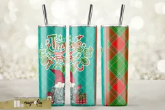 Christmas Gnomes tumbler wrap design. Time to hot cocoa Product Image 1