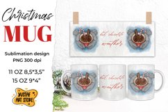 Cozy Christmas sublimation mug bundle. 6 design 11 oz,15 oz Product Image 6