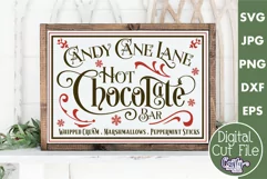 Hot Chocolate Bar Christmas Farmhouse Sign Svg Product Image 1