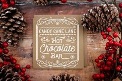 hot chocolate christmas vintage sign