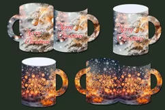 Mug of hot chocolate. Postcard. Paper craft Product Image 2