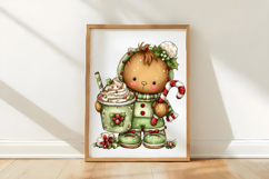Hot Chocolate Reindeer Gingerbread Clipart Product Image 3