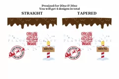 hot chocolate skinny tumbler sublimation wrap with high resolution and transparant background are for 20oz and 30oz skinny tumbler