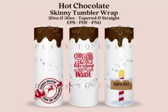 hot chocolate skinny tumbler sublimation wrap with high resolution and transparant background are for 20oz and 30oz skinny tumbler