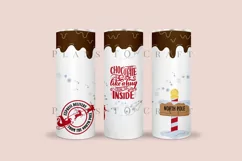 hot chocolate skinny tumbler sublimation wrap with high resolution and transparant background are for 20oz and 30oz skinny tumbler
