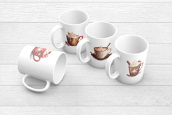 Christmas Hot Chocolate Mugs | Winter Mug PNGs Product Image 2