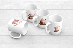 Christmas Hot Cocoa Clipart | Festive Mug PNG Bundle Product Image 2