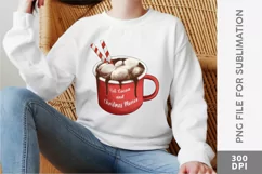 Hot Cocoa and Christmas Movies, Christmas Sublimation PNG Product Image 2