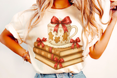 Christmas Books PNG, Hot Cocoa PNG, Merry Christmas PNG Product Image 2