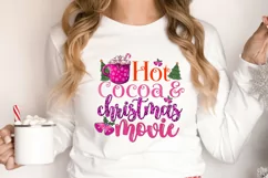 Hot cocoa and Christmas movie Sublimation PNG Product Image 2