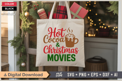 Hot Cocoa &amp; Christmas Movies SVG | Christmas SVG | Holiday Product Image 5