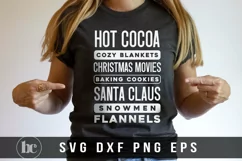 Hot Cocoa Cozy Blankets Christmas Movies Baking Cookies SVG Product Image 2