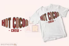 Hot Cocoa Crew Png Christmas Winter SVG T-shirt Design Product Image 2