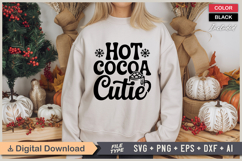 Hot Cocoa Cutie SVG | Christmas SVG | Holiday SVG | Xmas SVG Product Image 2
