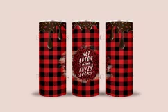 hot cocoa fuzzy socks skinny tumbler sublimation wrap with high resolution and transparant background are for 20oz and 30oz skinny tumbler