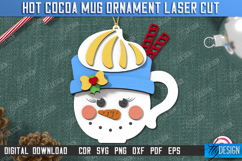 Hot Cocoa Mug Ornament Laser Cut Bundle, Christmas Tree Toys Product Image 6