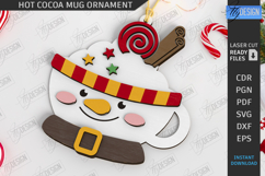 Hot Cocoa Mug Ornament Laser Cut Bundle|Christmas SVG Design Product Image 12
