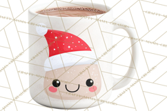 Hot Cocoa Clipart PNG, Christmas Drinks, Cozy Mugs Product Image 2