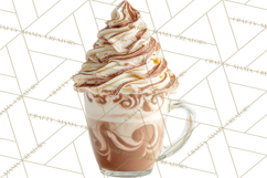 Hot Cocoa Clipart PNG, Christmas Drinks, Cozy Mugs Product Image 4