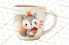 Hot Cocoa Clipart PNG, Christmas Drinks, Cozy Mugs Product Image 3
