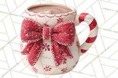 Hot Cocoa Clipart PNG, Christmas Drinks, Cozy Mugs Product Image 5