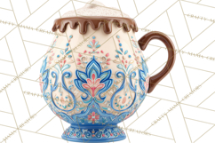 Hot Cocoa Clipart PNG, Christmas Drinks, Cozy Mugs Product Image 5