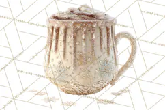 Hot Cocoa Clipart PNG, Christmas Drinks, Cozy Mugs Product Image 3