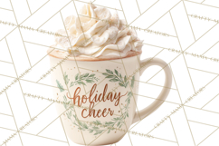 Hot Cocoa Clipart PNG, Christmas Drinks, Cozy Mugs Product Image 4