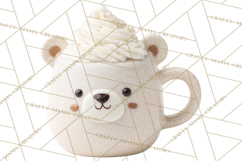 Hot Cocoa Clipart PNG, Christmas Drinks, Cozy Mugs Product Image 4