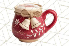 Hot Cocoa Clipart PNG, Christmas Drinks, Cozy Mugs Product Image 5